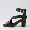 Shoes DJANGO & JULIETTE | Perant Black Leather Sandals