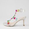 Shoes TOP END | Niamah Silver Bright Multi Sandals