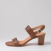 Shoes DJANGO & JULIETTE | Crista Lrg Tan Leather Heels