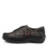 Shoes ZIERA | Allsorts W Black Check Leather Lace-Up Shoes