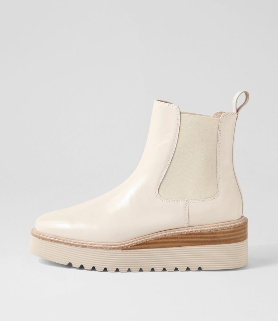 Shoes TOP END | Ullons Vanilla Box Leather Elastic Chelsea Boots