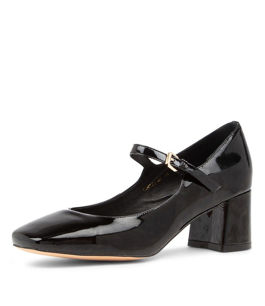 Shoes DIANA FERRARI | Cartia Black Patent Leather Mary Jane Heels