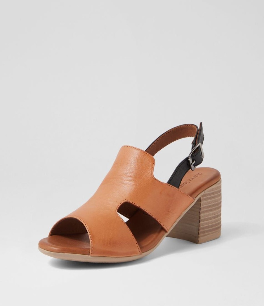 Shoes DIANA FERRARI | Wynstonn Tan Black Leather Sandals