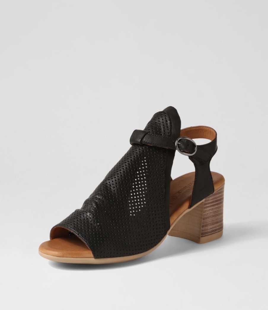 Shoes DIANA FERRARI | Wianda Black Leather Sandals