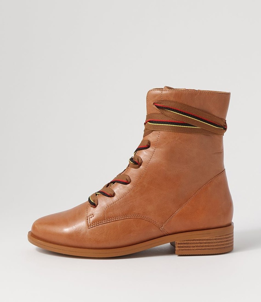 Shoes ZIERA | Sherril Xf Tan Leather Ankle Boots