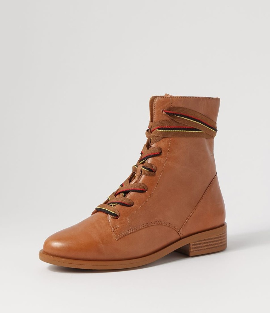 Shoes ZIERA | Sherril Xf Tan Leather Ankle Boots