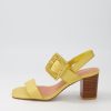 Shoes DJANGO & JULIETTE | Peace Yellow Leather Buckle Sandals