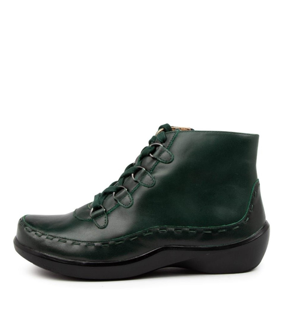 Shoes ZIERA | Alexia Xw Emerald Leather