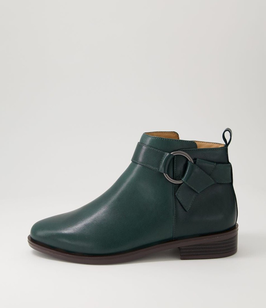 Shoes ZIERA | Simonte Xf Forest Leather Ankle Boots