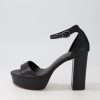 Shoes MOLLINI | Azurra Black Leather Sandals