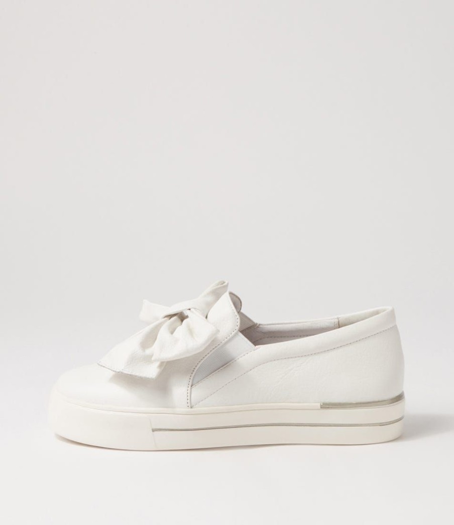 Shoes ZIERA | Ahearn W White Leather Sneakers