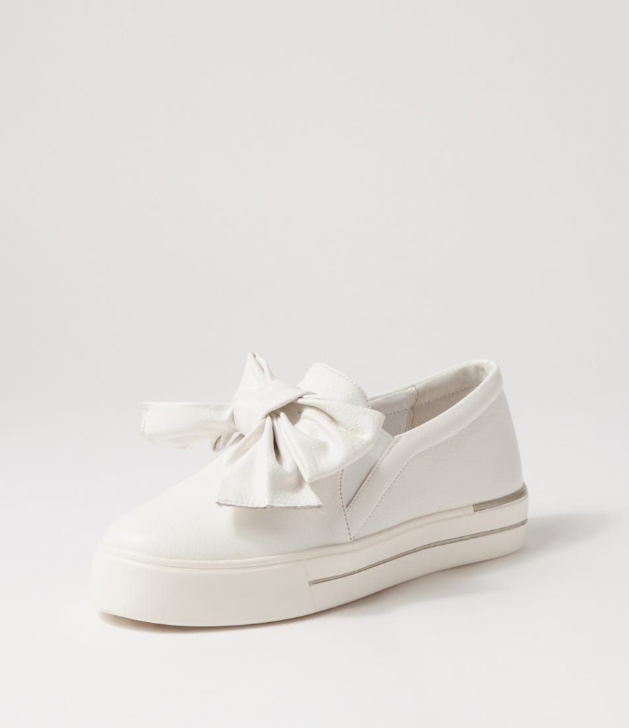 Shoes ZIERA | Ahearn W White Leather Sneakers