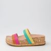 Shoes DJANGO & JULIETTE | Gabon Orange Fuchsia Multi Slides