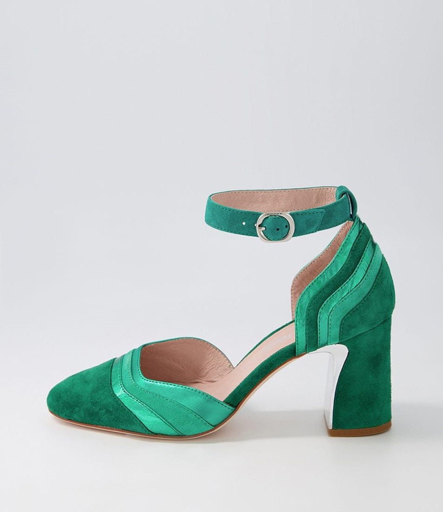 Shoes DJANGO & JULIETTE | Kimo Emerald Mix Heels