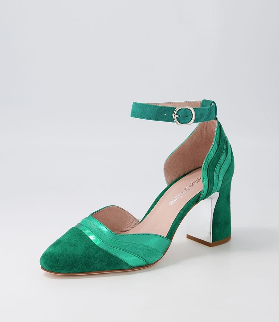 Shoes DJANGO & JULIETTE | Kimo Emerald Mix Heels