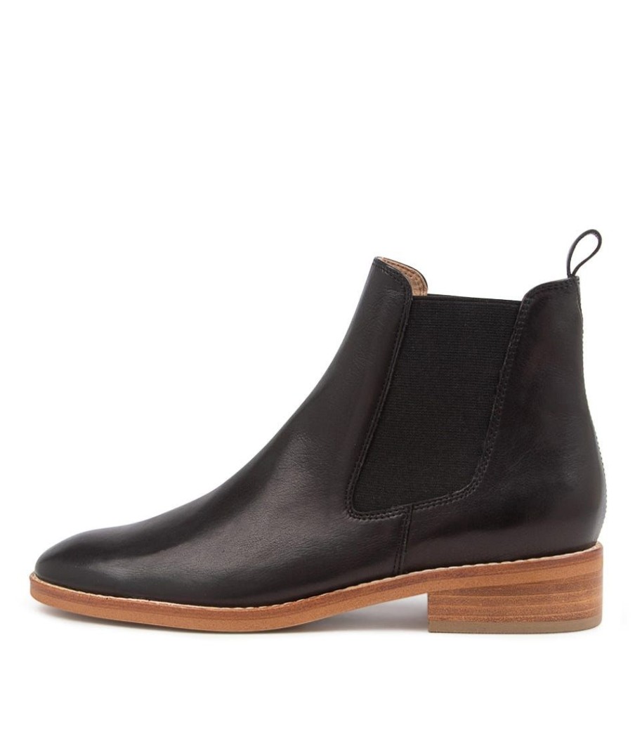 Shoes DIANA FERRARI | Beaufort Black Leather Ankle Boots Nh