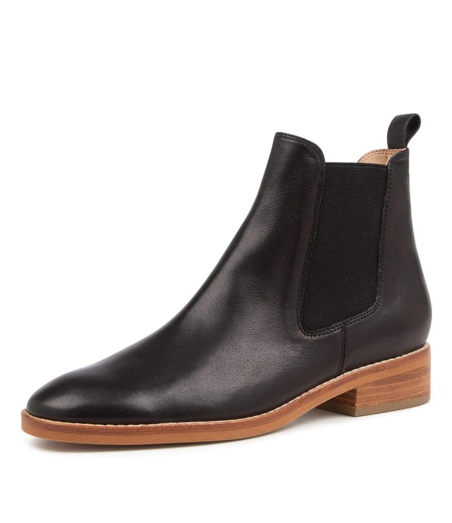 Shoes DIANA FERRARI | Beaufort Black Leather Ankle Boots Nh