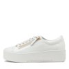 Shoes DJANGO & JULIETTE | Wolfie White Patent Leather Sneakers Ws