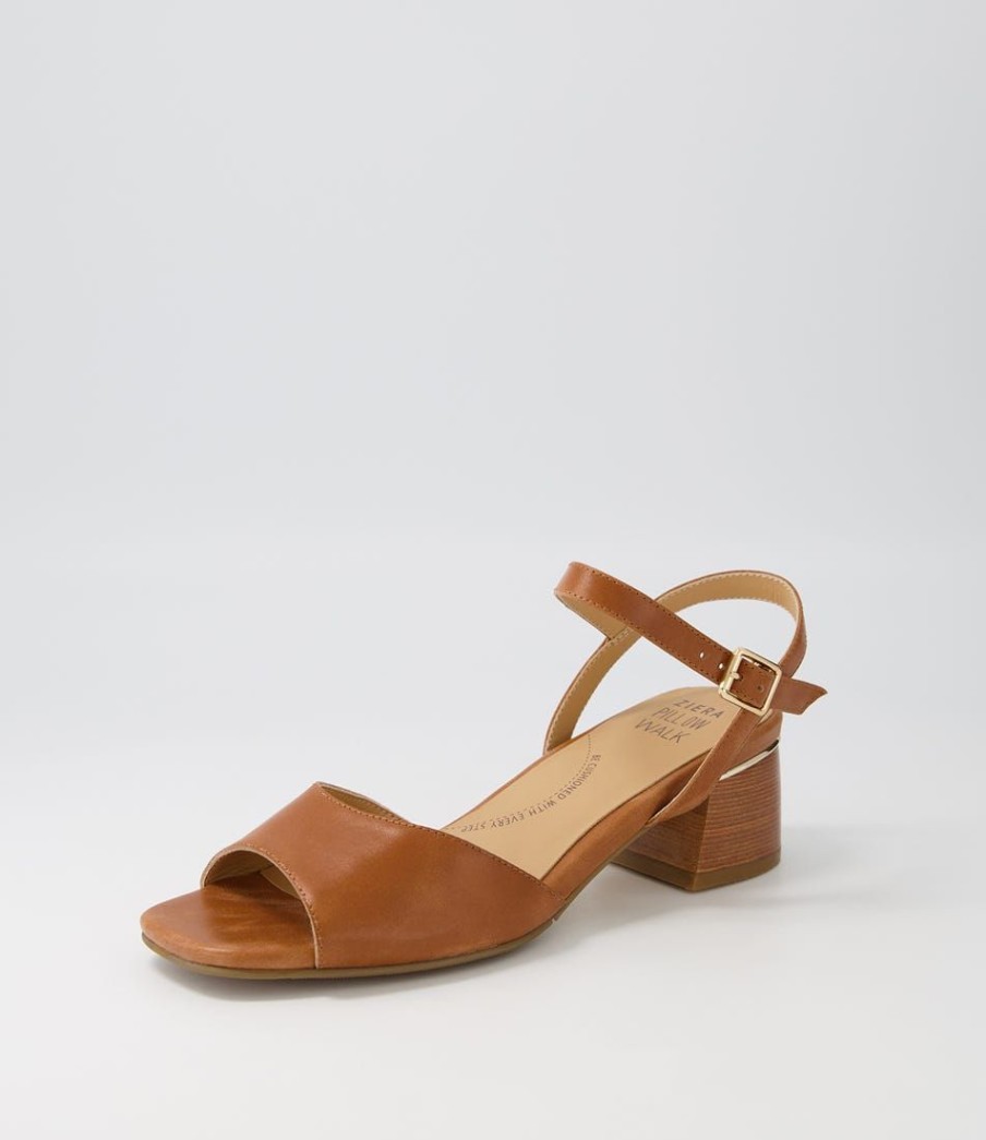 Shoes ZIERA | Cabo W Tan Leather Sandals