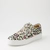 Shoes DJANGO & JULIETTE | Laila Rainbow Leopard White Pony Sneakers