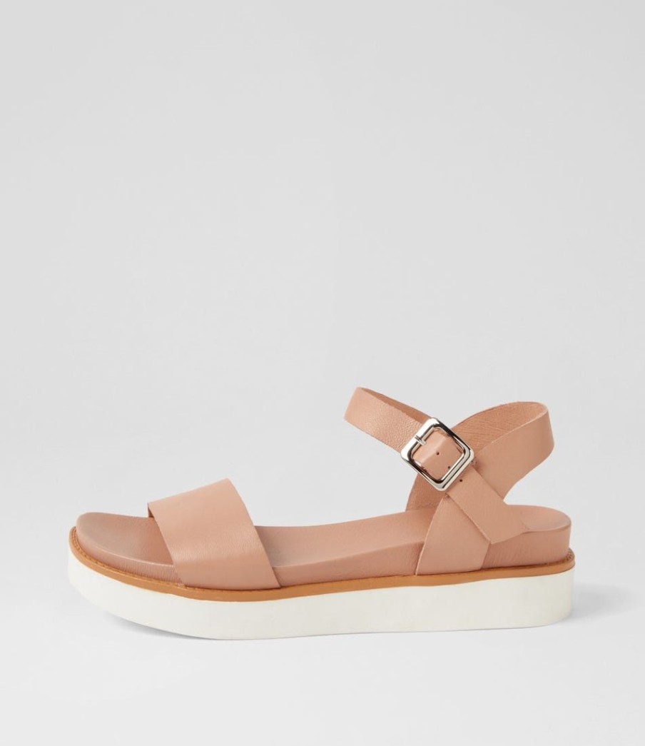 Shoes DIANA FERRARI | Benaff Latte White Leather Sandals