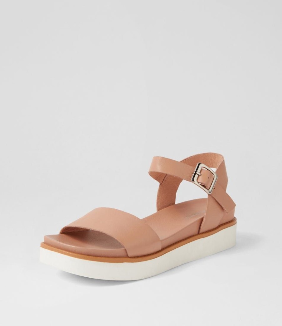 Shoes DIANA FERRARI | Benaff Latte White Leather Sandals