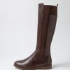 Shoes DJANGO & JULIETTE | Youss Choc Leather Knee High Boots