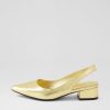 Shoes MOLLINI | Themust Gold Leather Heels