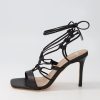 Shoes MOLLINI | Myrace Black Leather Sandals