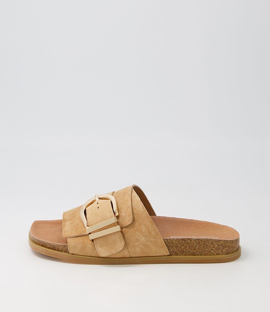 Shoes DJANGO & JULIETTE | Nabeela Sandy Suede Slides