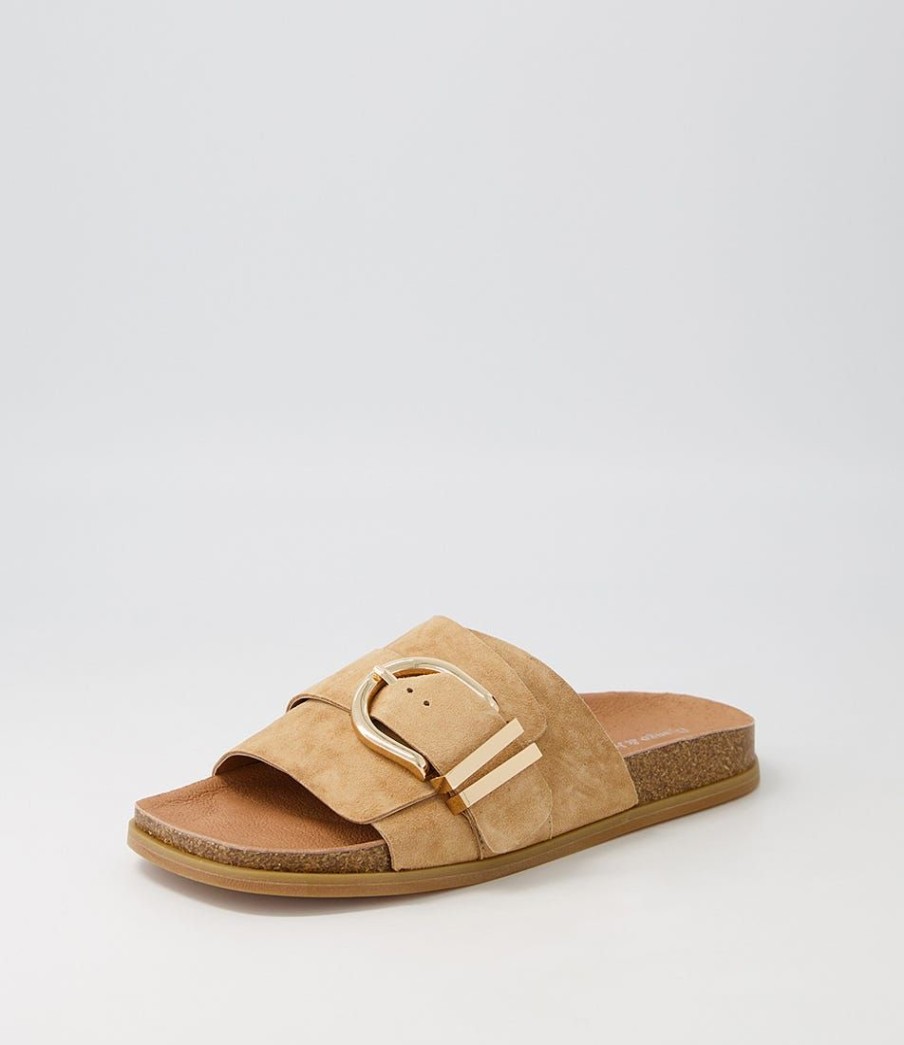 Shoes DJANGO & JULIETTE | Nabeela Sandy Suede Slides