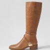 Shoes DJANGO & JULIETTE | Toxie Tan Leather Knee High Boots