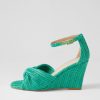 Shoes TOP END | Kotio Emerald Synthetic Raffia Espadrilles