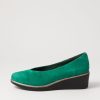 Shoes DJANGO & JULIETTE | Umme New Emerald Suede Wedges