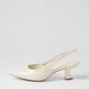 Shoes DJANGO & JULIETTE | Domina Ivory Patent Leather Heels