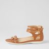 Shoes ZIERA | Bethie W Dark Tan Leather Sandals