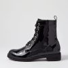 Shoes ZIERA | Mangoes W Black Patent Leather Ankle Boots