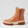 Shoes DJANGO & JULIETTE | Yeliza Tan Vanilla Gum Sole Leather Ankle Boots