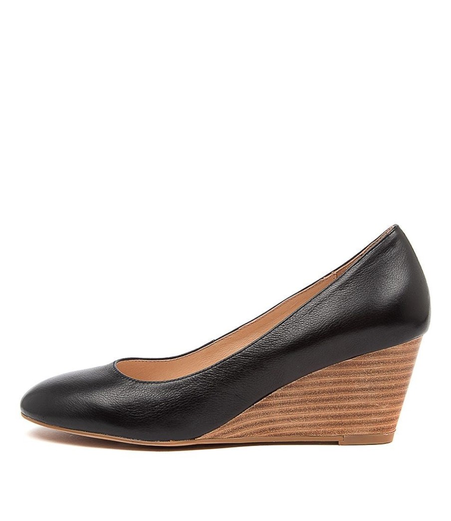 Shoes DIANA FERRARI | Lespie Blk-Nat Heel Lther