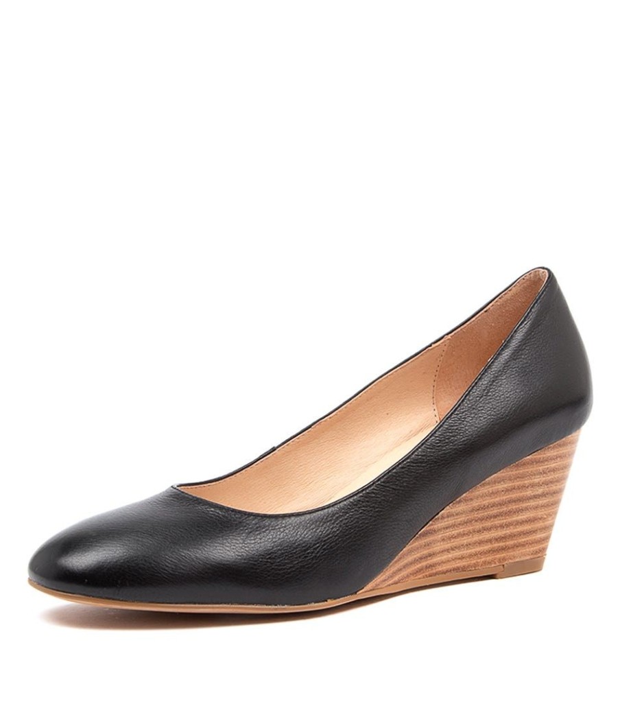 Shoes DIANA FERRARI | Lespie Blk-Nat Heel Lther