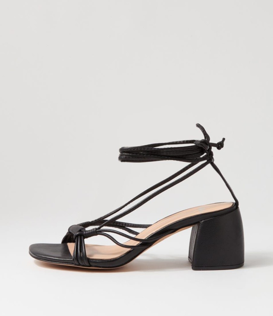 Shoes MOLLINI | Bahlia Black Leather Sandals