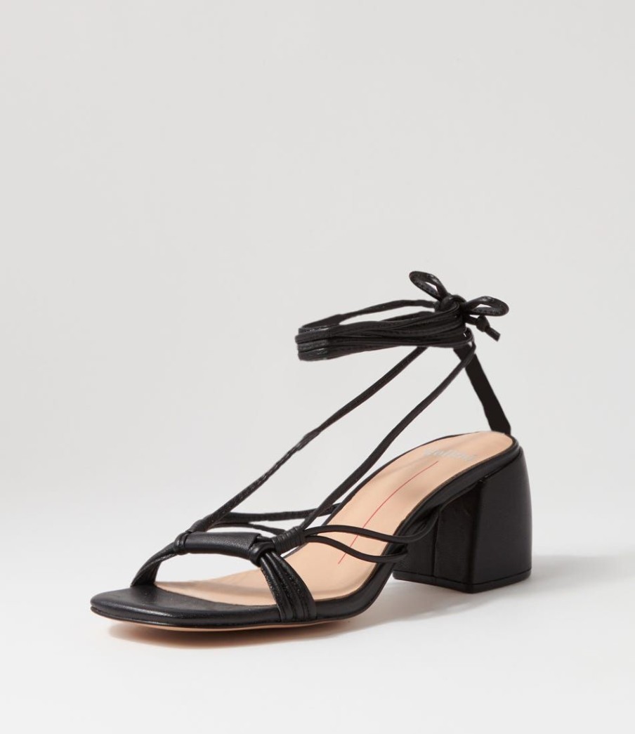 Shoes MOLLINI | Bahlia Black Leather Sandals