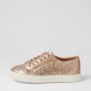 Shoes ZIERA | Pandoe Xf Champagne Leather Sneakers