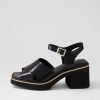 Shoes DJANGO & JULIETTE | Jemi Black Box Leather Sandals