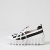 Shoes DJANGO & JULIETTE | Barants White Black Leather Sneakers