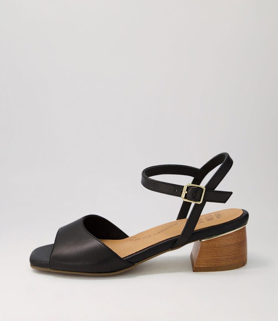 Shoes ZIERA | Cabo W Black Leather Sandals