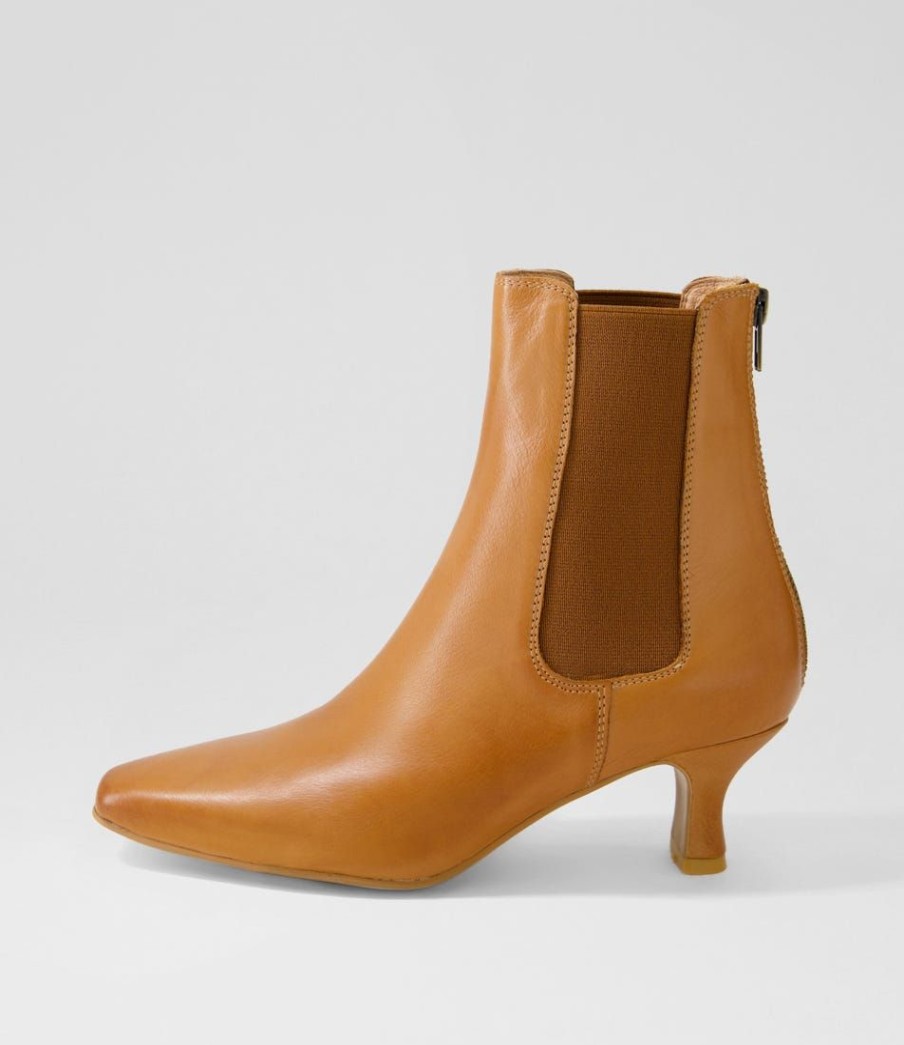 Shoes DJANGO & JULIETTE | Capeyas Tan Leather Ankle Boots