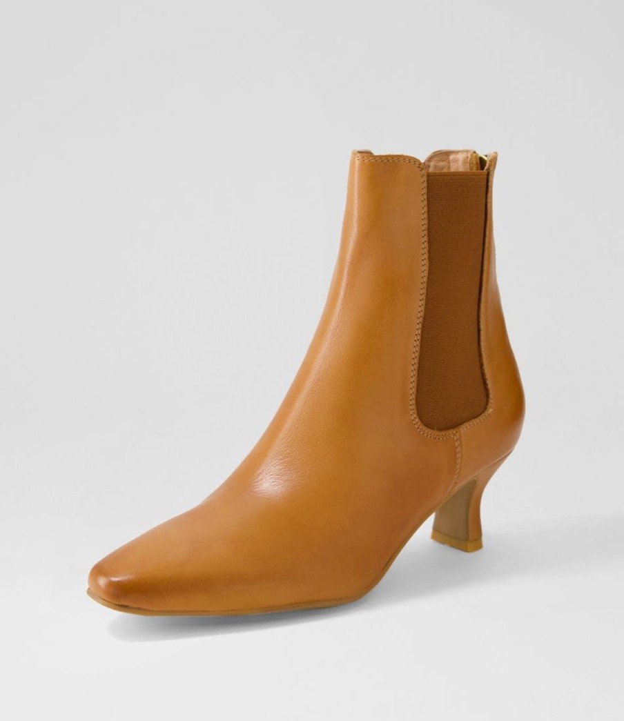 Shoes DJANGO & JULIETTE | Capeyas Tan Leather Ankle Boots