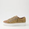 Shoes DJANGO & JULIETTE | Laila Camel Gold White Suede Pony Sneakers