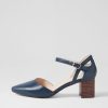 Shoes DIANA FERRARI | Loctavia Deep Blue Choc Leather Heels